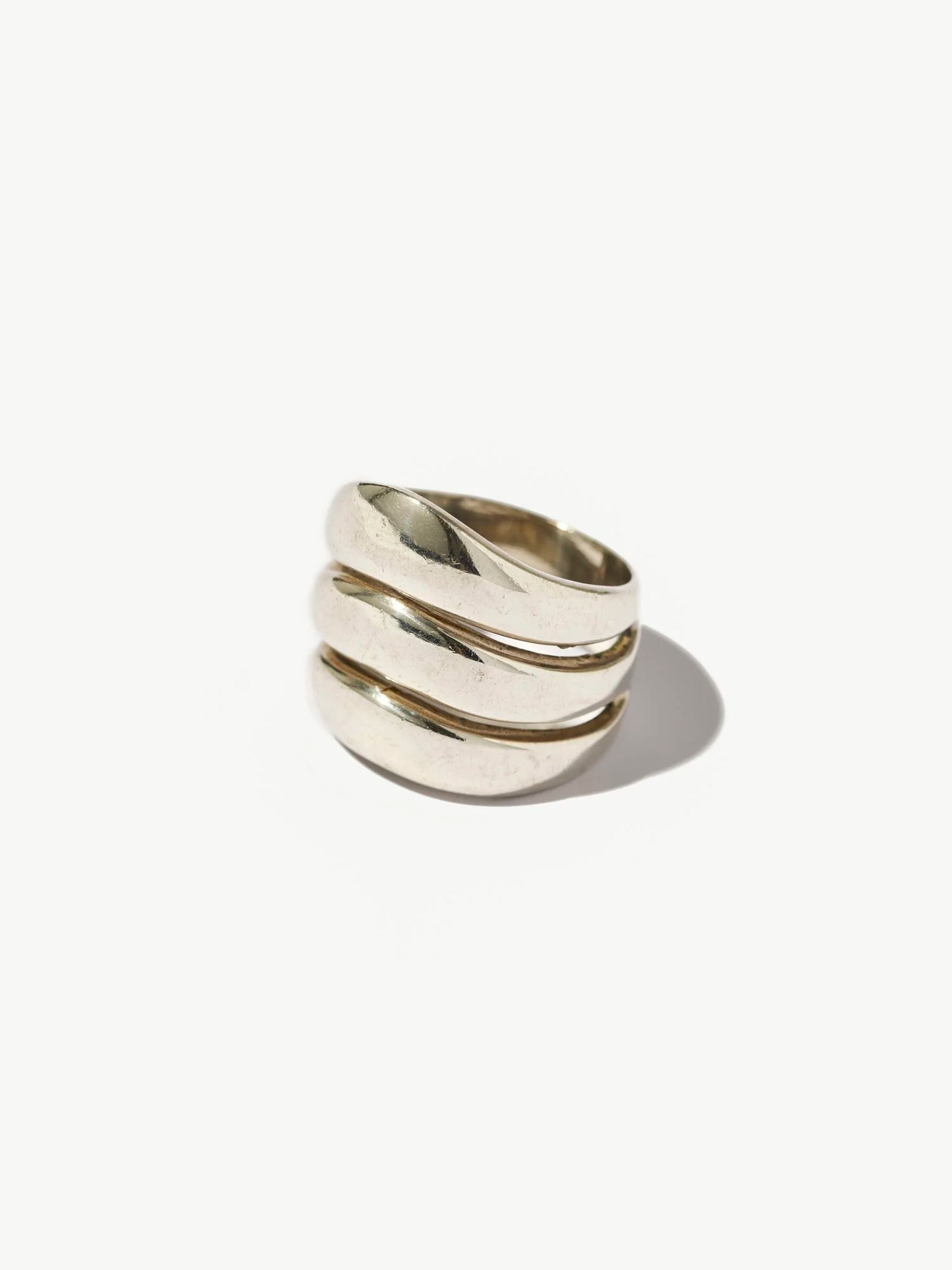 Vintage Sterling Silver Wave Ring (size 6.5)