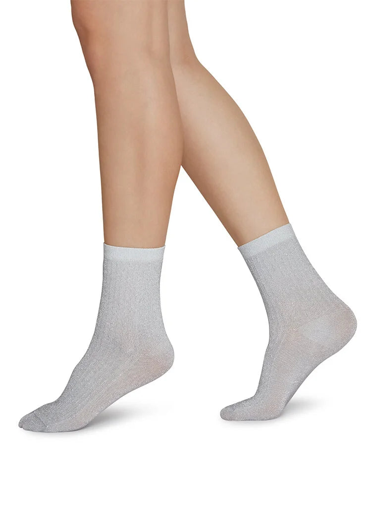 Stella Shimmery Socks (Silver)