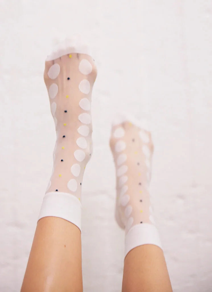 Viola Dot Socks