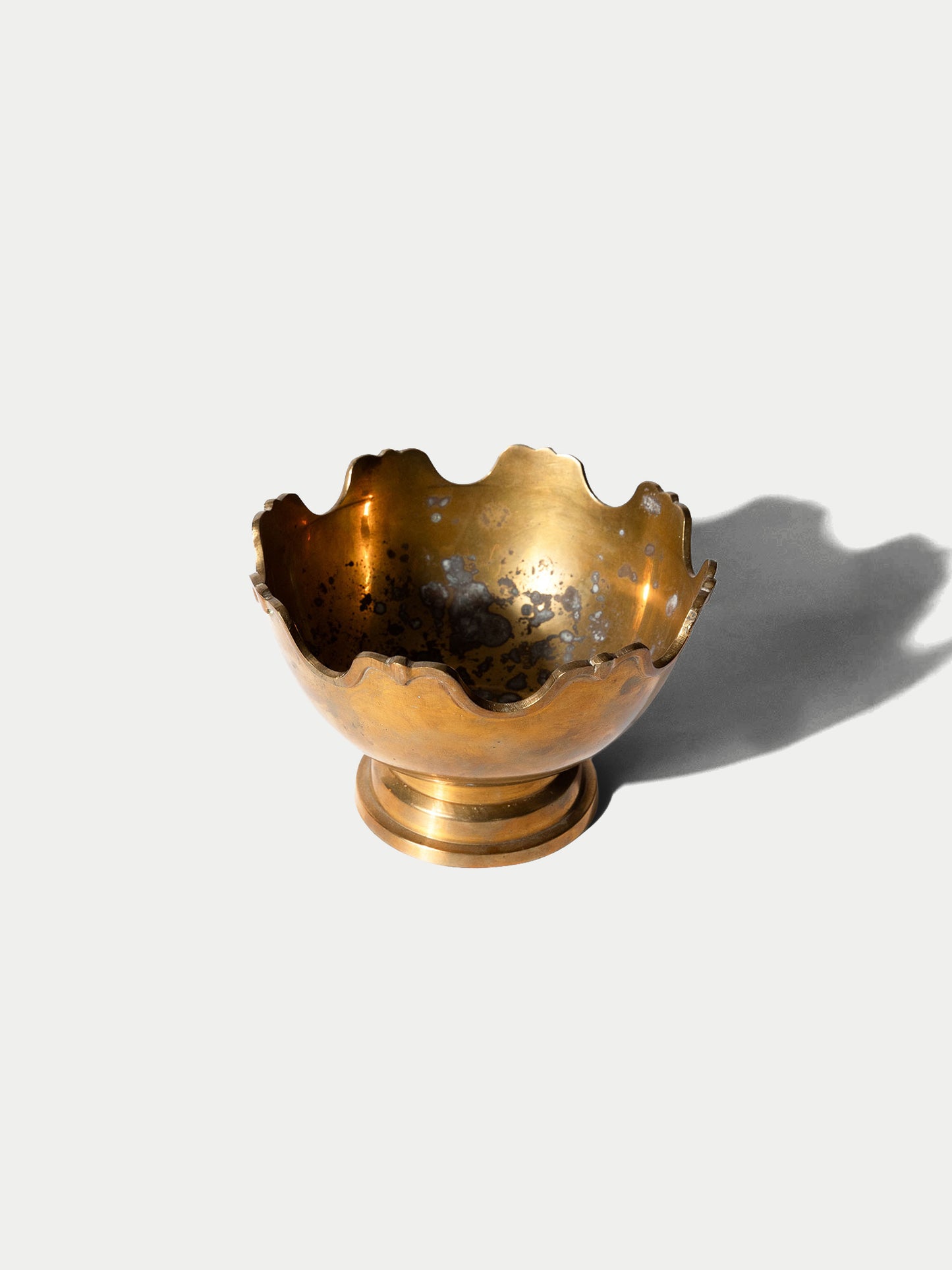 Vintage Brass Footed Bowl