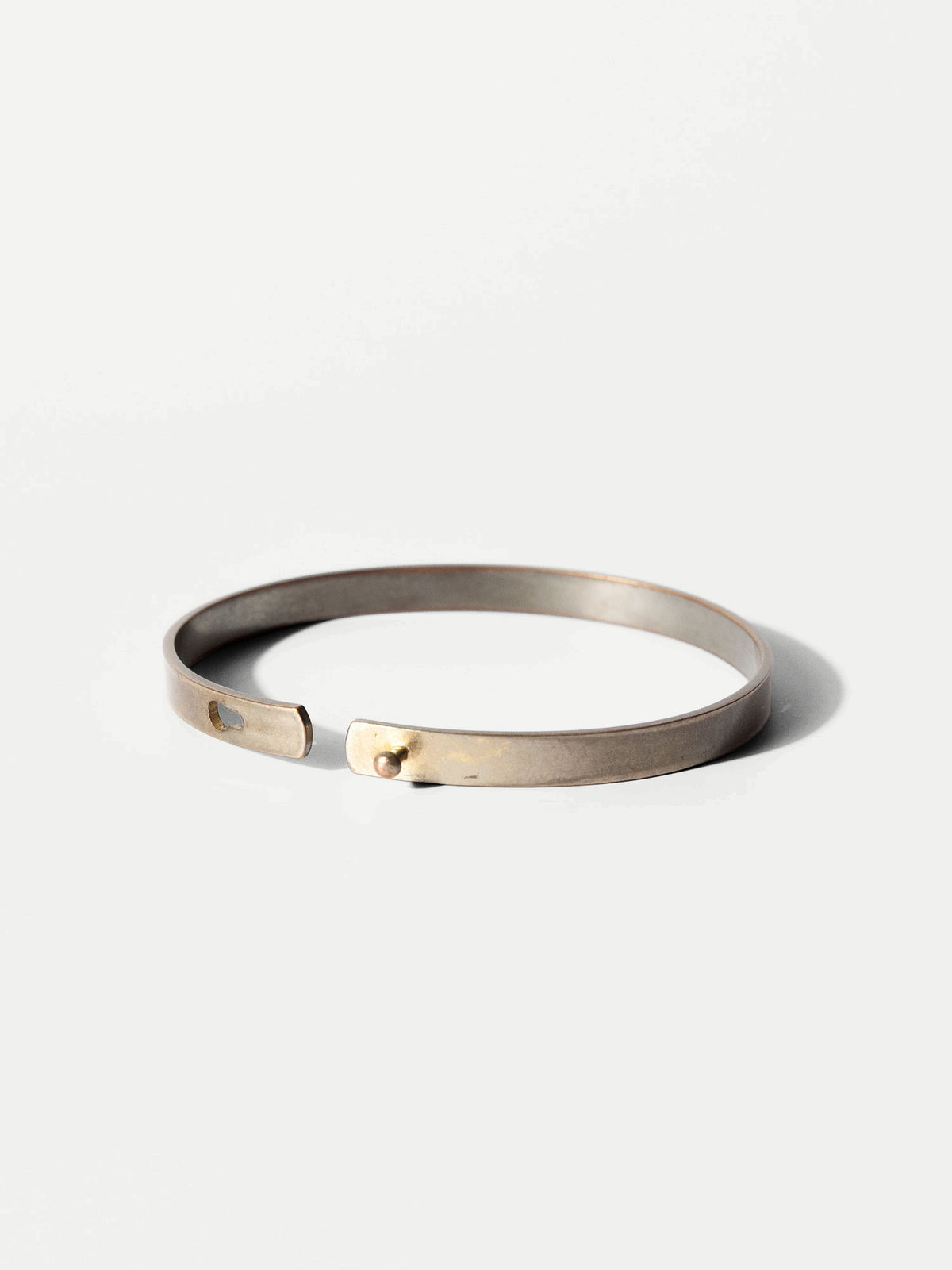 Vintage Brass Minimalist Band Bracelet