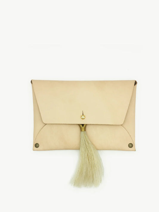 *Sample Sale* Blush Thalia Tassel Clutch