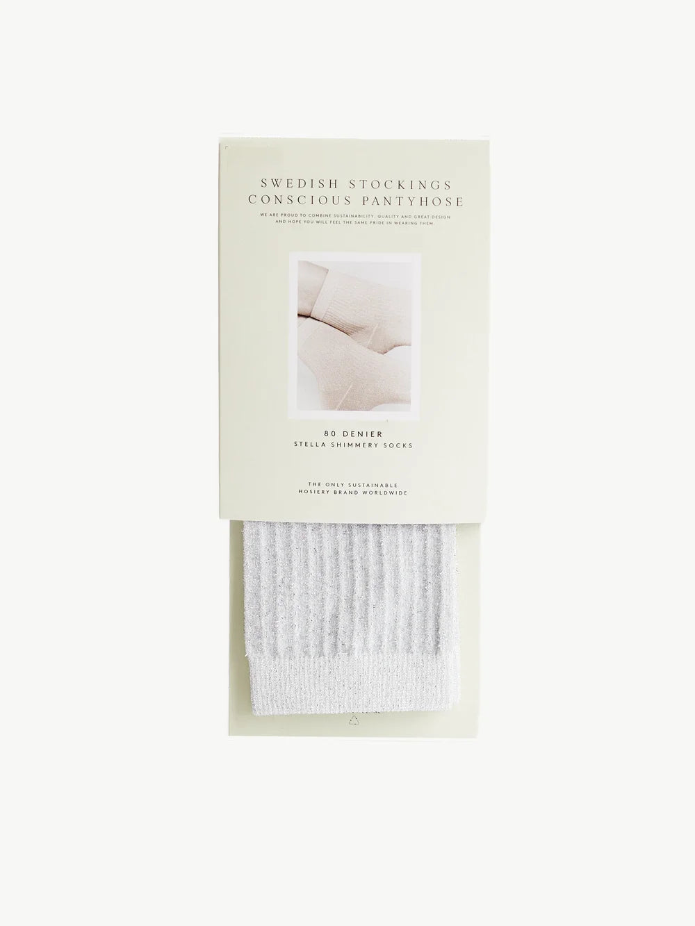 Stella Shimmery Socks (Silver)