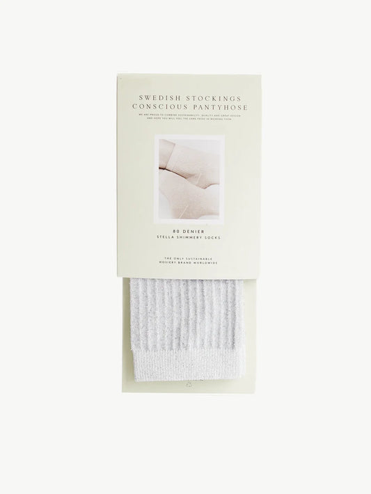 Stella Shimmery Socks (Silver)