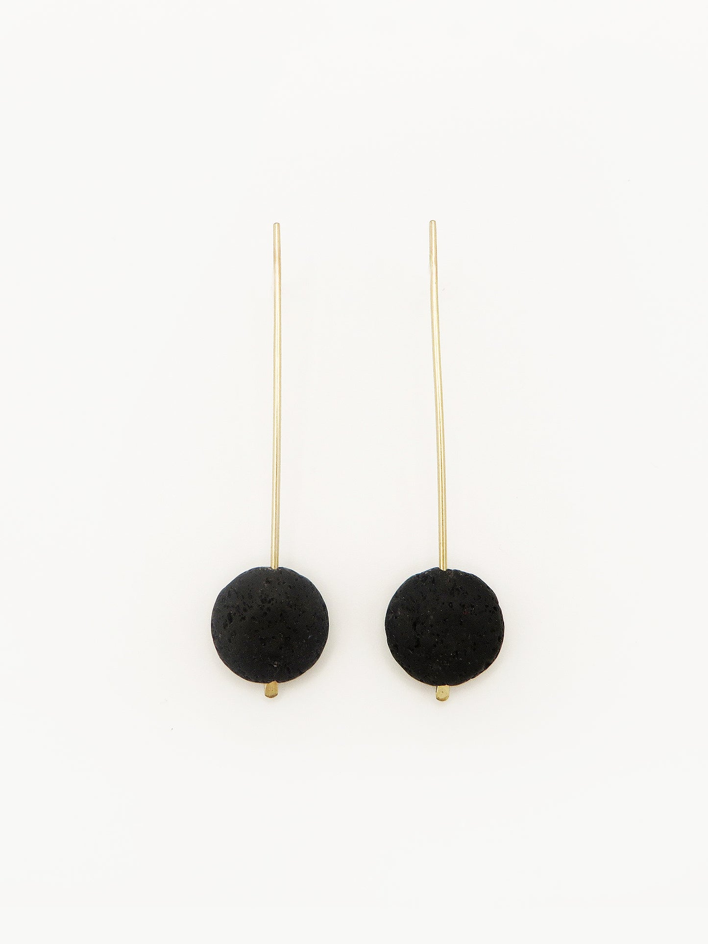 Pendulum Lava Drop Earrings