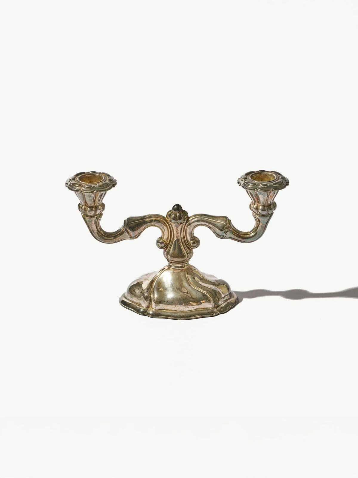 Vintage Danish Silver Plated Double Candelabra
