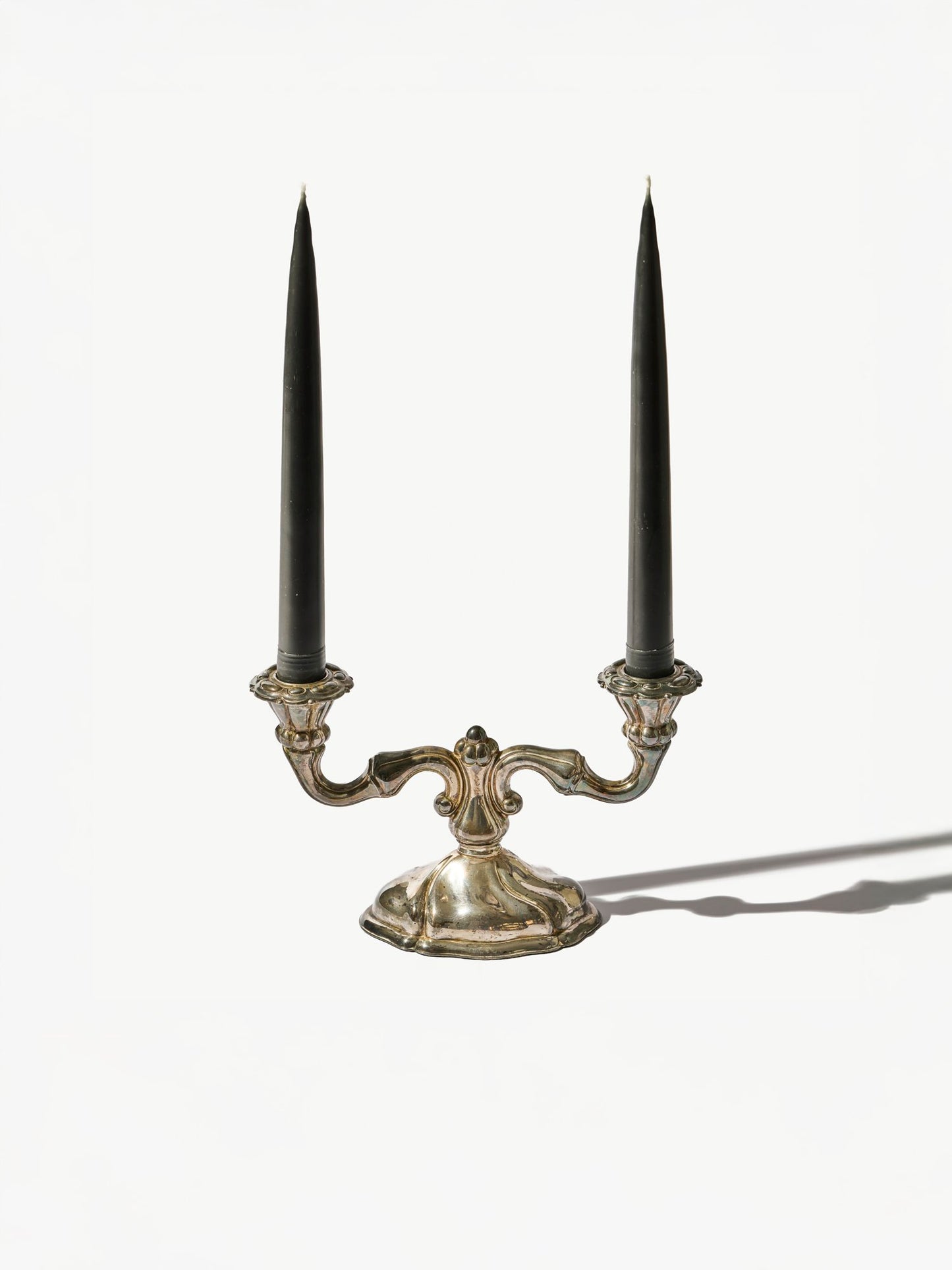 Hand-Dipped Taper Candle (set of 2) in Black
