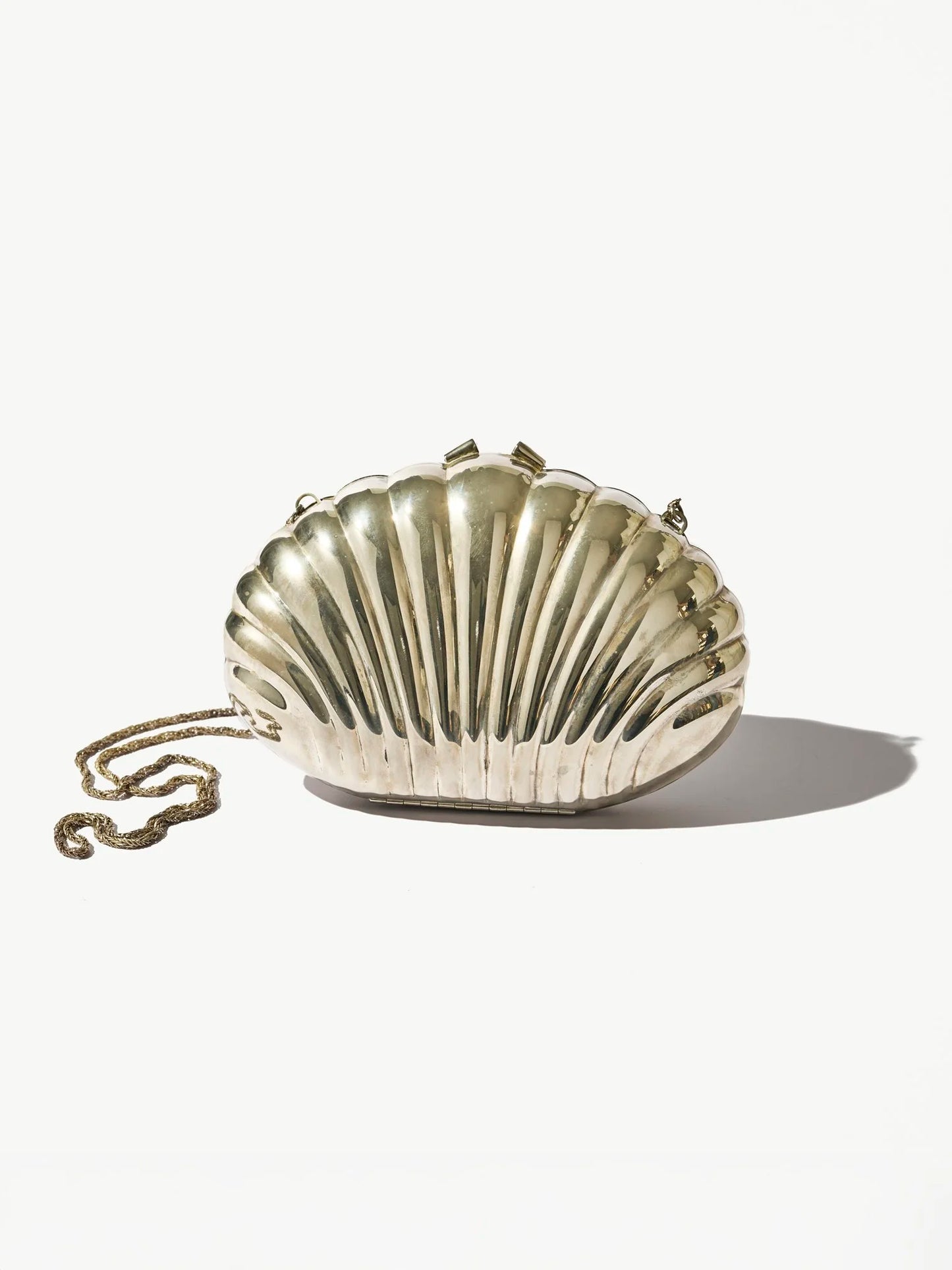 Vintage Silver Plated Clamshell Minaudiere