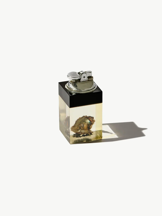 ARCHIVE Vintage Pearl in Acrylic Japanese Table Lighter with Mitered Edges