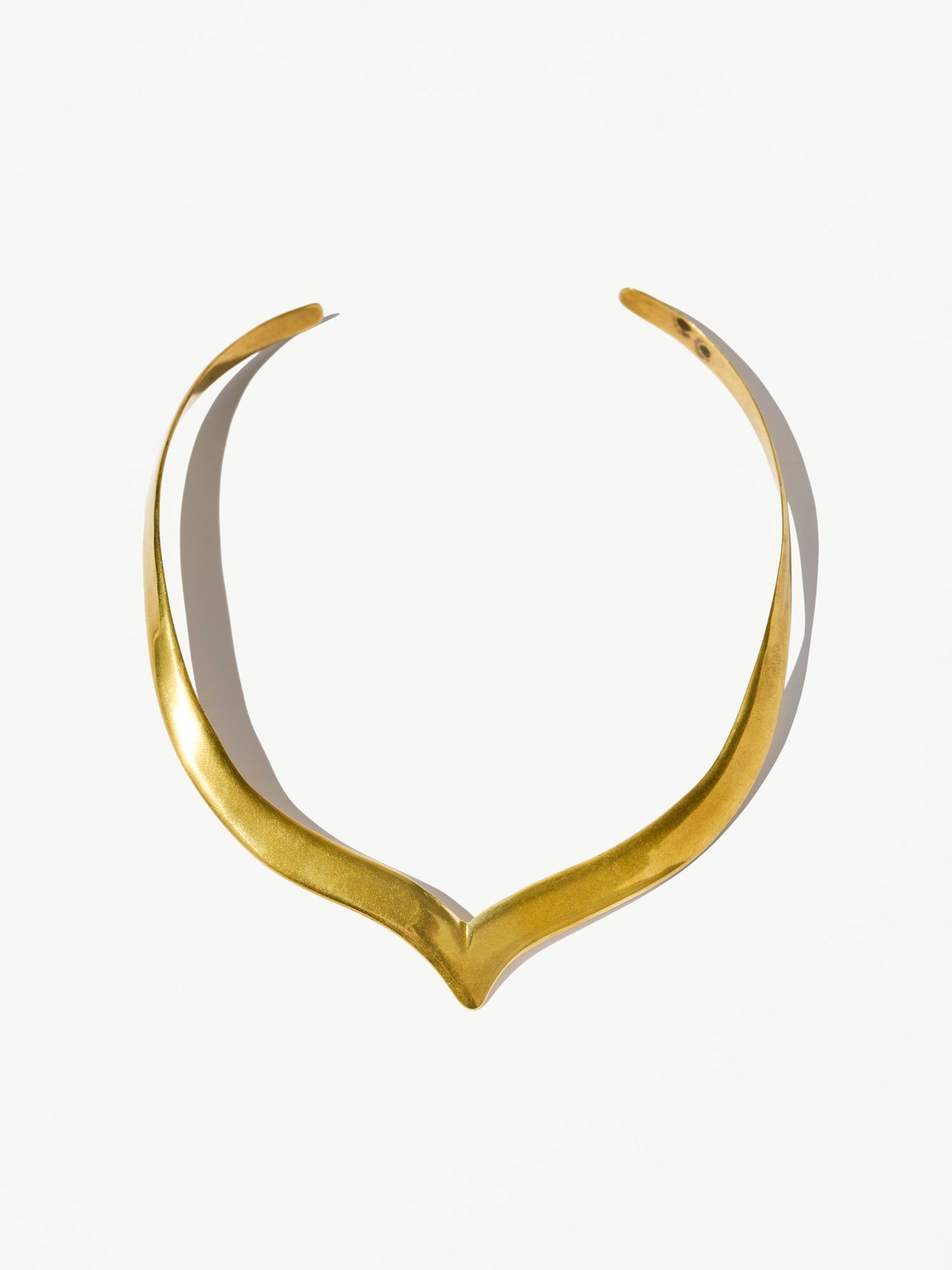 Vintage Solid Brass Collar Necklace