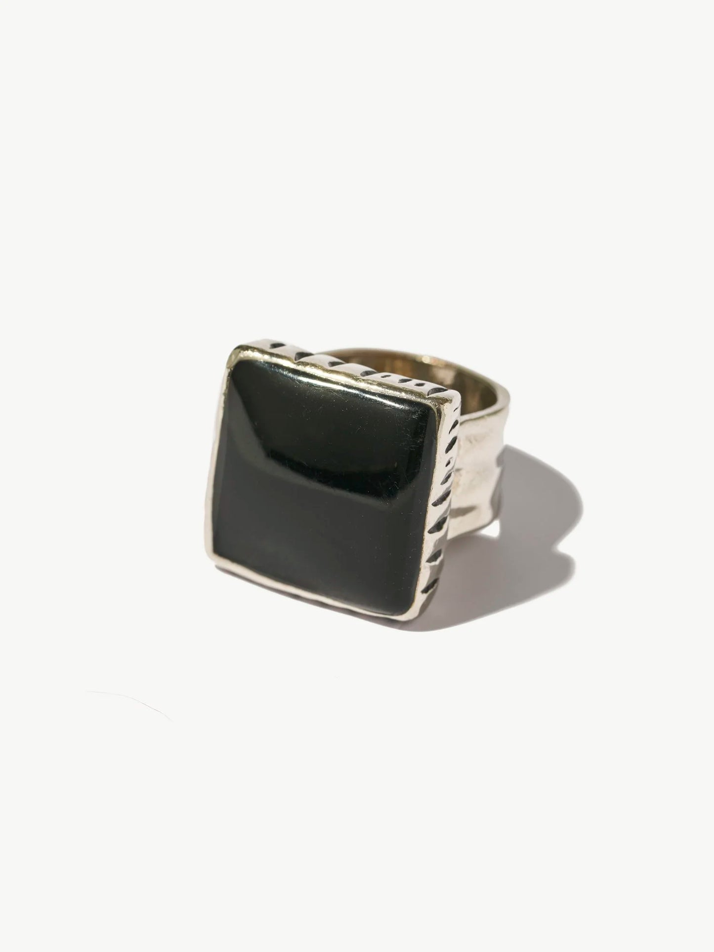 Vintage Silver-Toned Cocktail Ring (size 7)