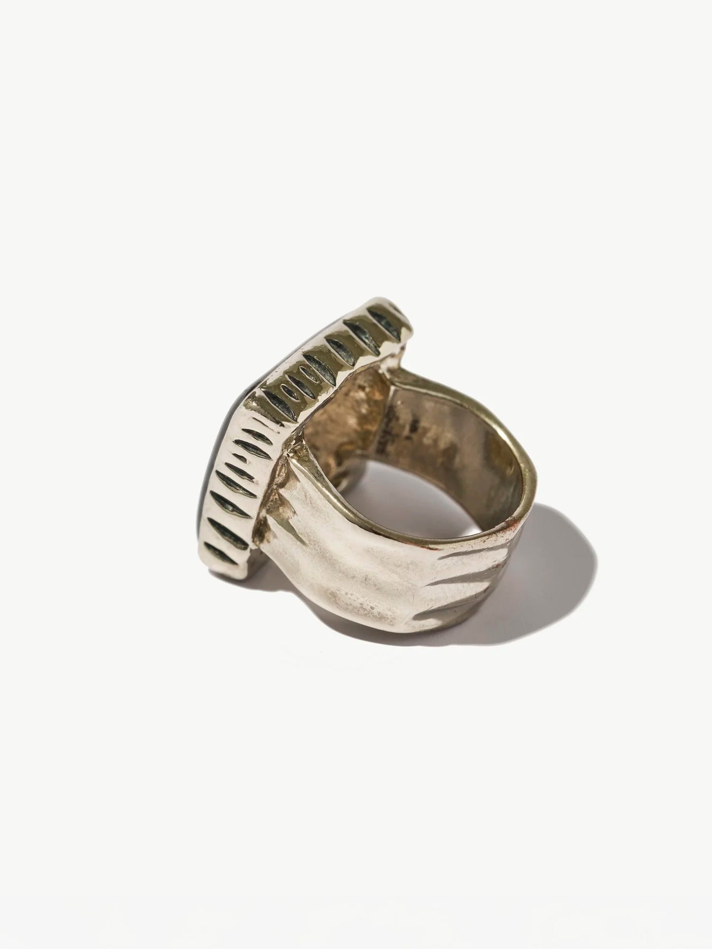Vintage Silver-Toned Cocktail Ring (size 7)