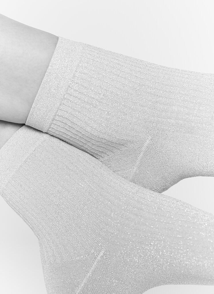 Stella Shimmery Socks (Silver)