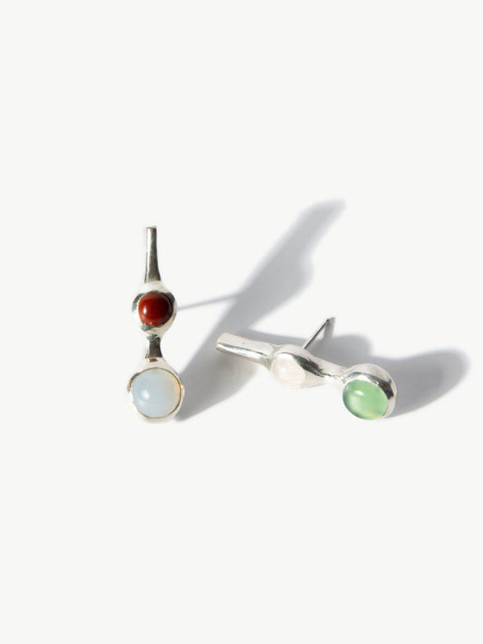 Mixed Stone Soror Earrings