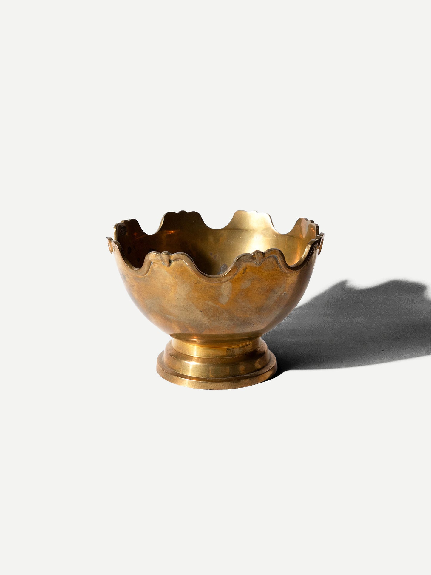 Vintage Brass Footed Bowl