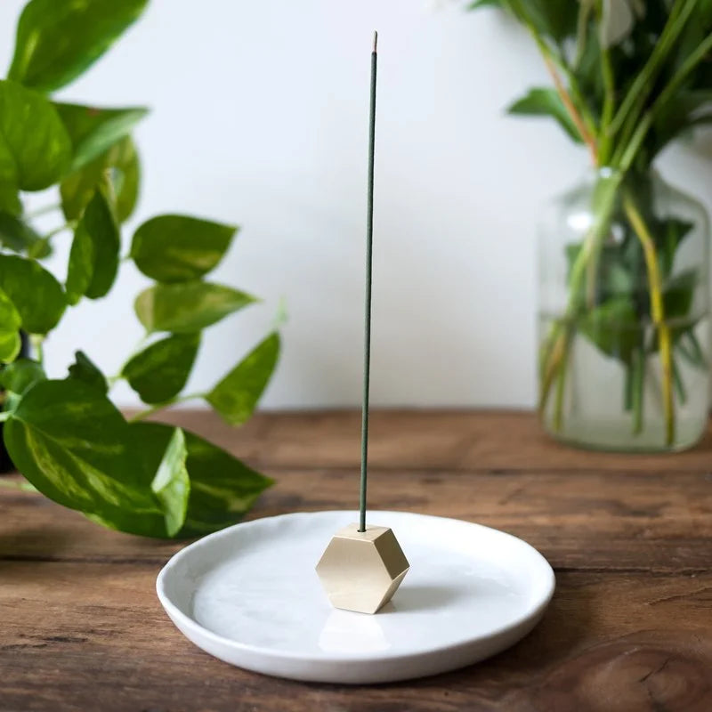 Brass Hex Incense Burner