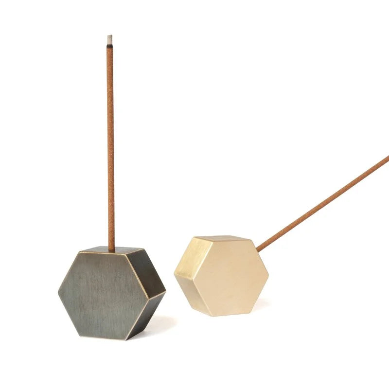 Brass Hex Incense Burner