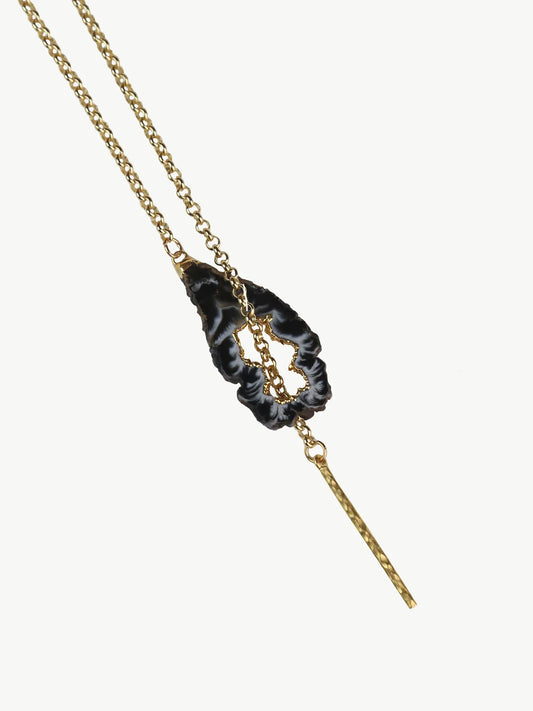 GENERATION 7 Natural Agate Lariat Necklace #2