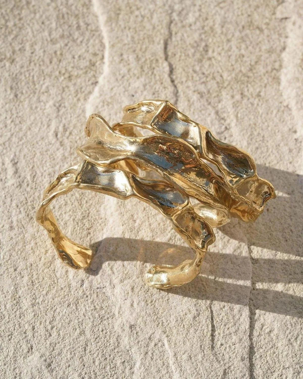 Nova Brass Cuff Bracelet