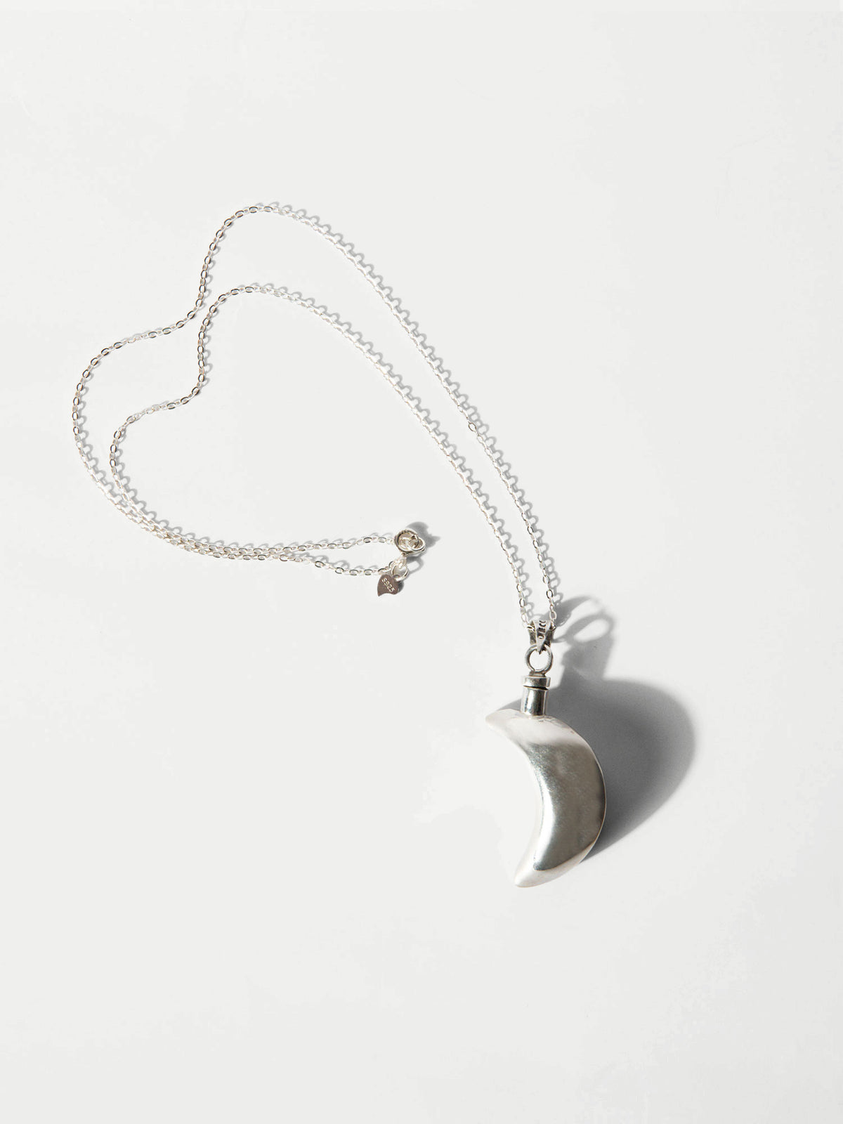 Vintage Sterling Crescent Moon Vessel Necklace