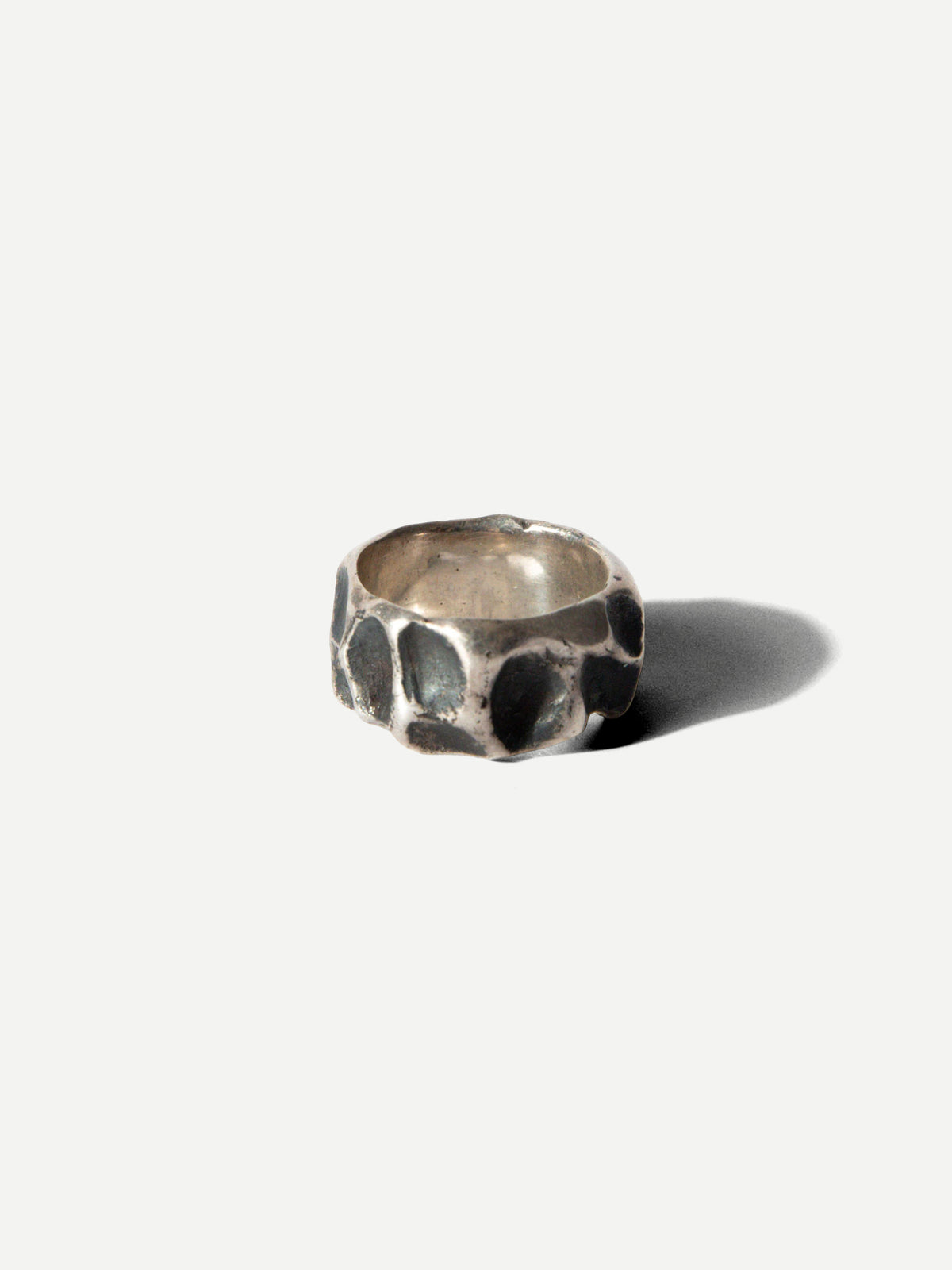 Vintage Sterling Oxidized Molten Ring (Size 5.5)