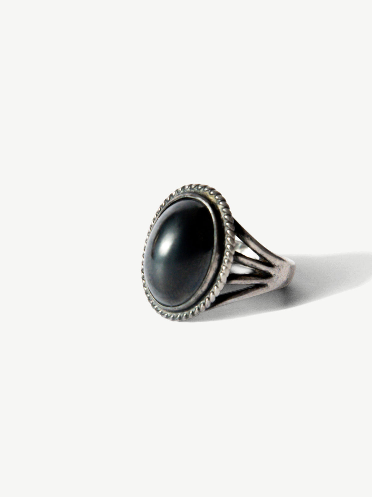 Vintage Sterling Cabochon Ring (Size 6.5)