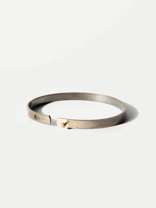 Vintage Brass Minimalist Band Bracelet