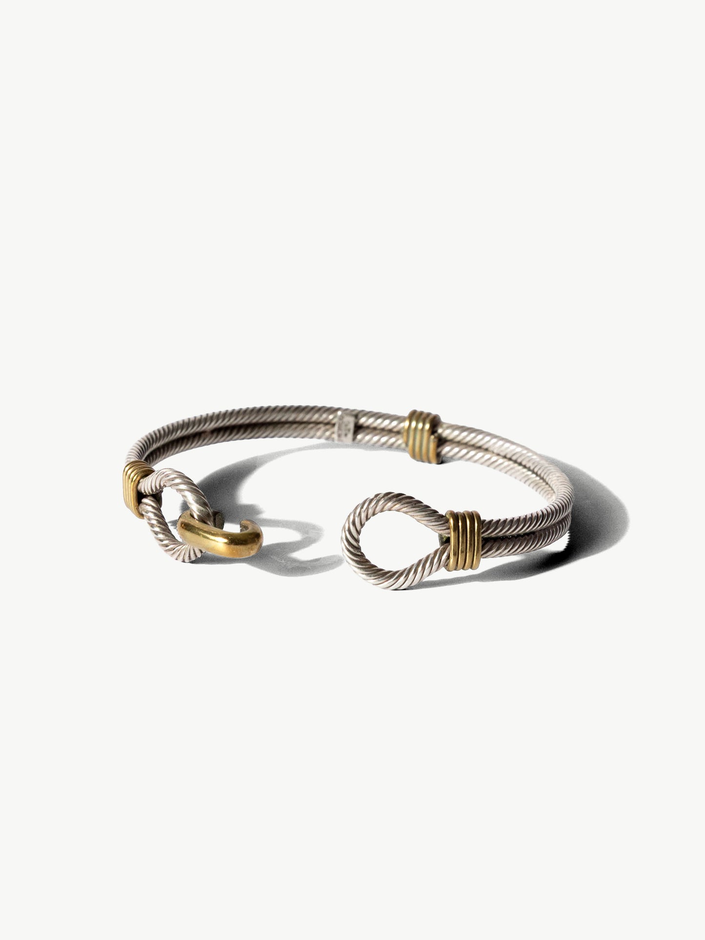 Vintage Sterling Two-Tone Knot Bracelet