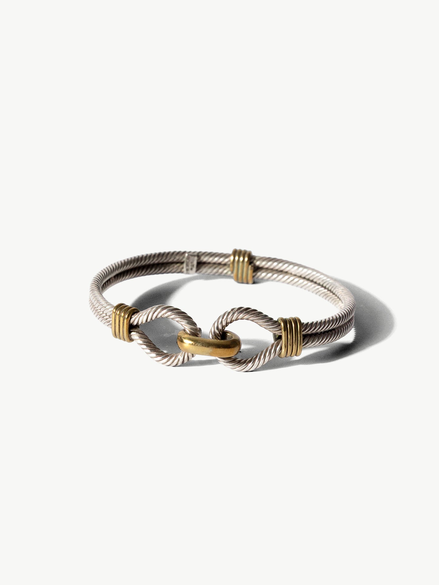 Vintage Sterling Two-Tone Knot Bracelet