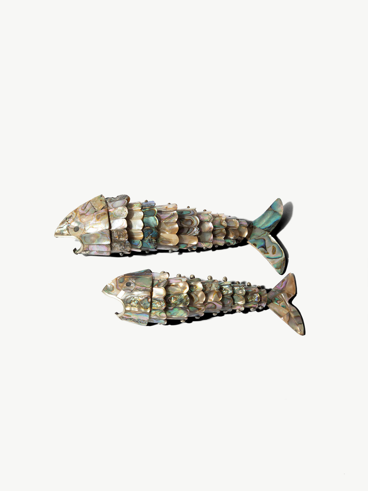Vintage Abalone Articulated Fish Bottle Opener