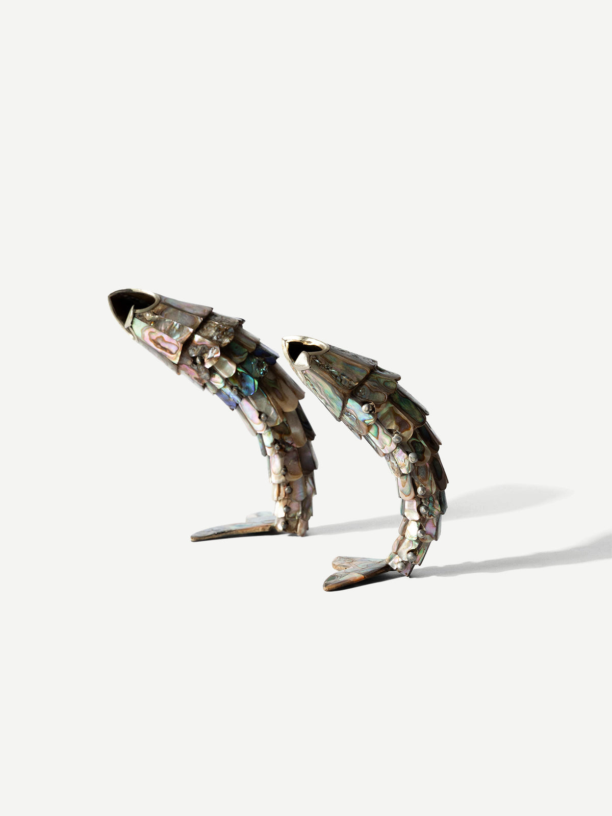 Vintage Abalone Articulated Fish Bottle Opener